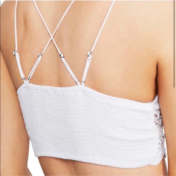 Free People White Lace Llektra Adjustable Straps Bralette• Small - Picture 2 of 7